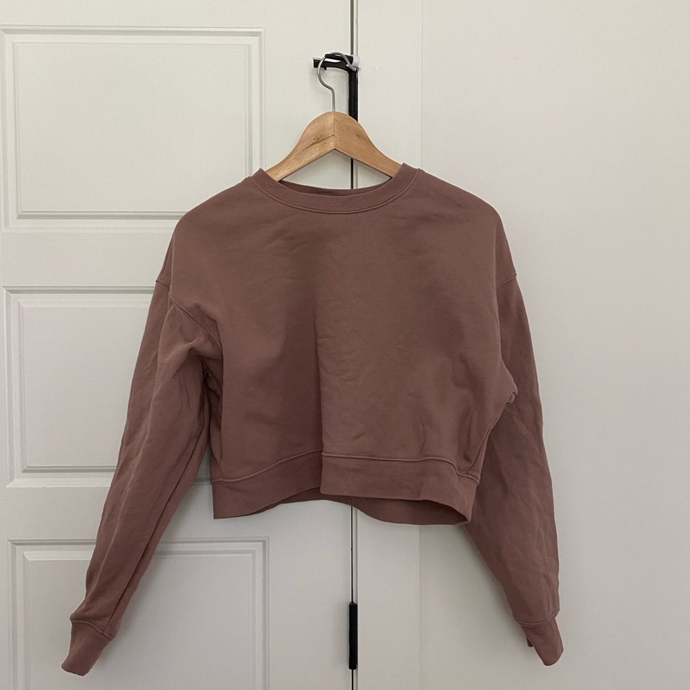Girlfriend Collective 50/50 Cropped Sweatshirt
